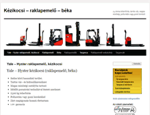 Tablet Screenshot of kezikocsi.com